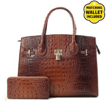 Load image into Gallery viewer, Coffee Ostrich Bag