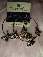 Load image into Gallery viewer, Sassy Butterfly Hoops 1796
