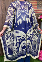 Load image into Gallery viewer, SK Navy Blue Multi Printed Kimono
