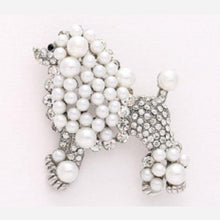 Load image into Gallery viewer, Stone Poodle Brooch
