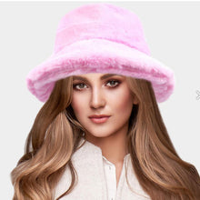 Load image into Gallery viewer, Faux Fur Bucket Hat
