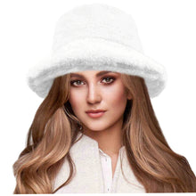 Load image into Gallery viewer, Faux Fur Bucket Hat
